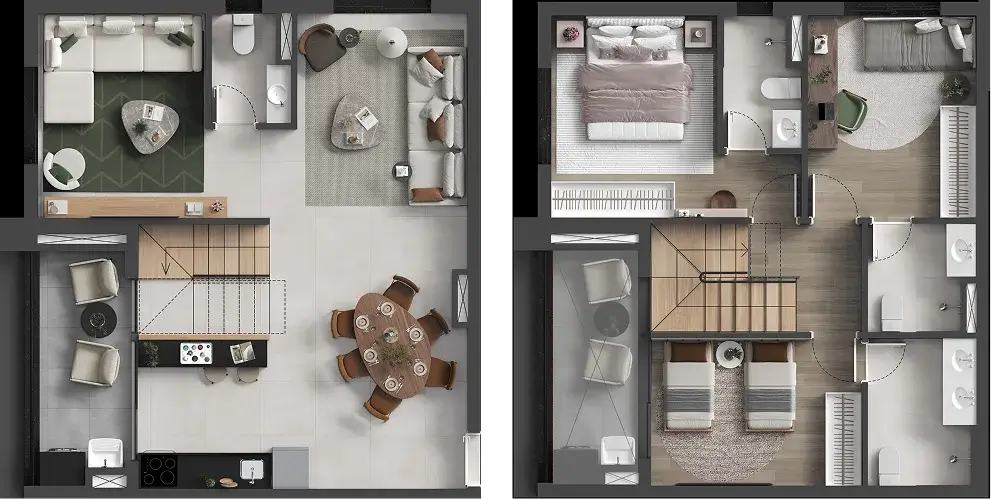 Liv Stay Residences Alphaville - Planta Tipo 112 m²